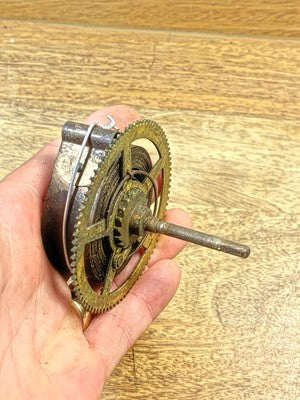 Ingraham Clock Mvmt (Pat 78/79) Time Side Main Wheel (See Pics To ID) (KD2922)