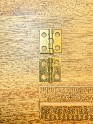 Replacement Clock Door Hinge Set - Vintage Clock Parts KD3479