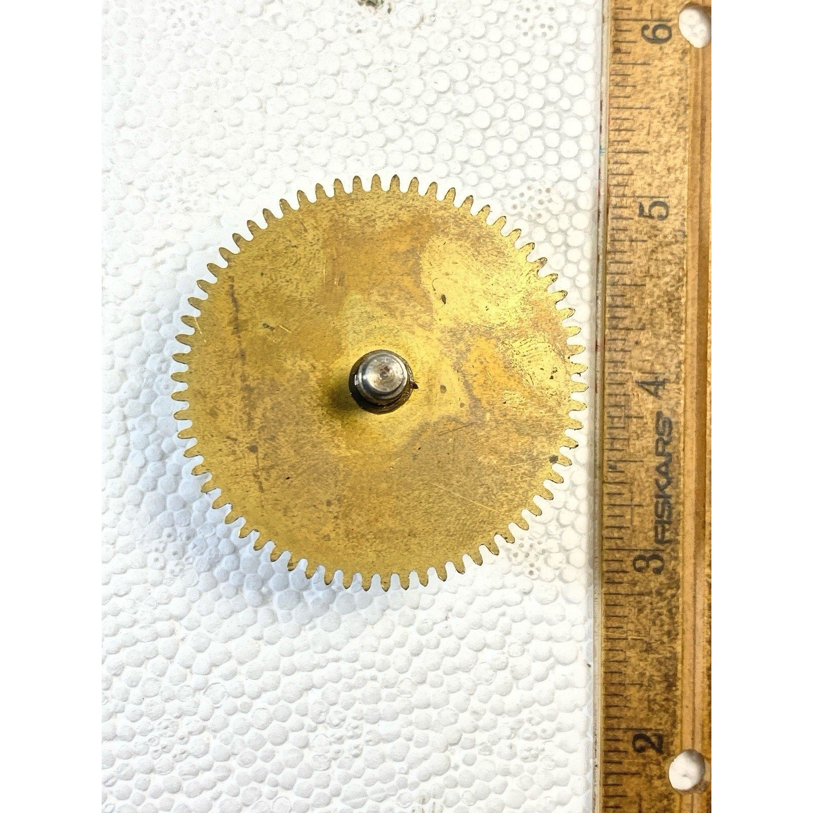 Enfield Clock Movement Time Side Main Wheel (See Pics To ID Mvmt) (KD2884)