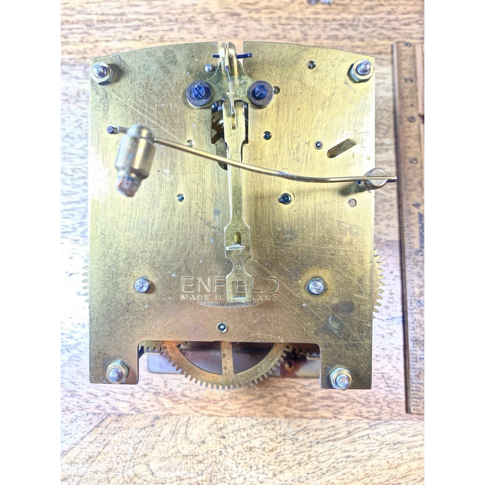 Enfield Clock Movement Time Side Main Wheel (See Pics To ID Mvmt) (KD2884)