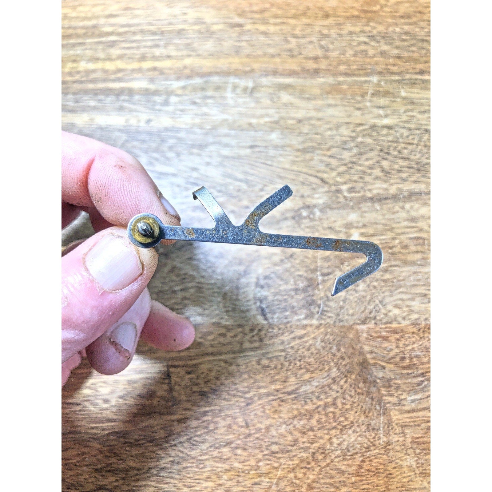 Ingraham (Stamped 2 25) Clock Movement Drop Lever (See Pics To ID Mvmt) (K8969