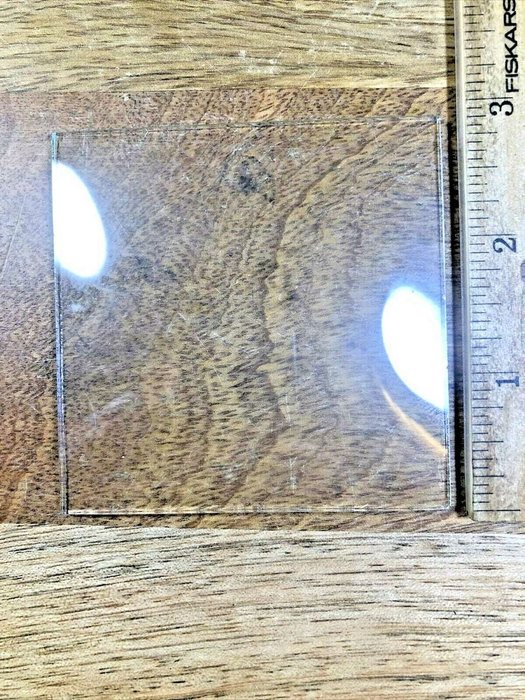 Square (Slightly Convex) Clock Glass (2.93"/74.36mm X 2.93"/74.36mm)(Lot K3047)