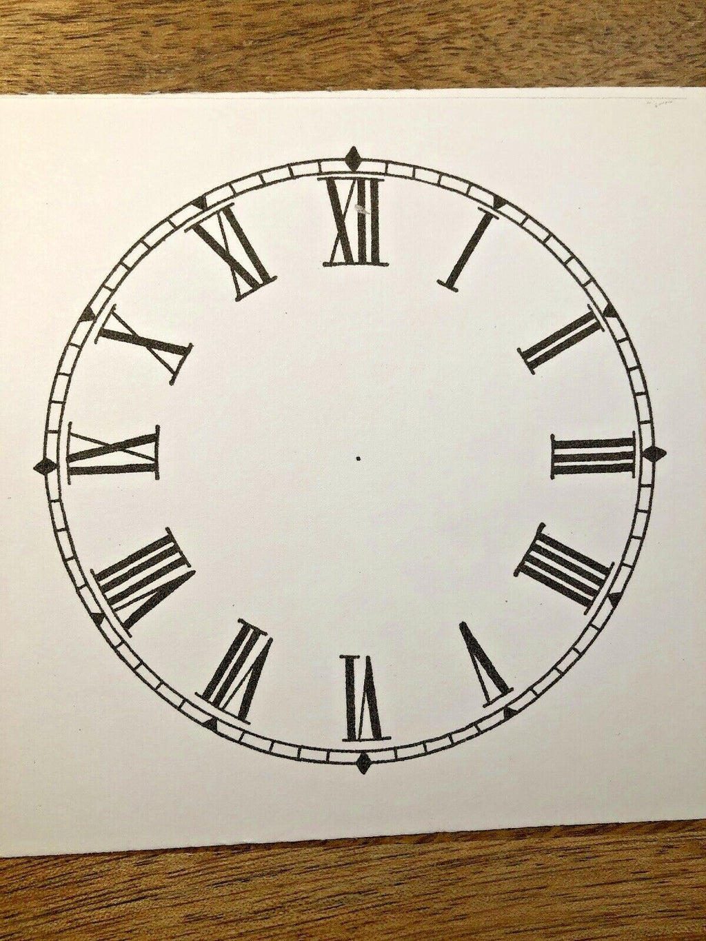 4" Clock Replacement Paper Dial             (Lot145)