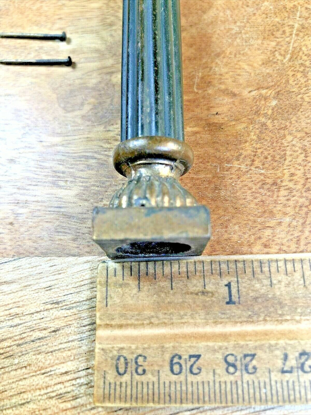 Antique 4 11/16 Inch Long Round Mantle Clock Column     (K6971)