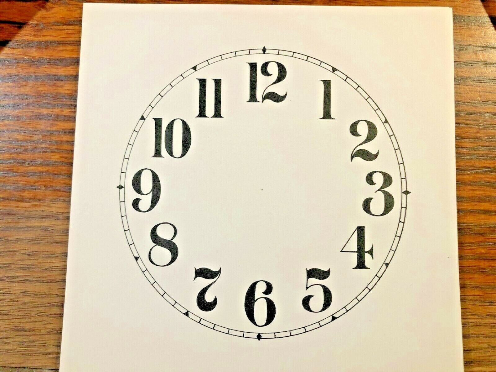 4.5 INCH PAPER CLOCK DIAL, ARABIC NUMERAL             (PAPER DIAL LOT 162)