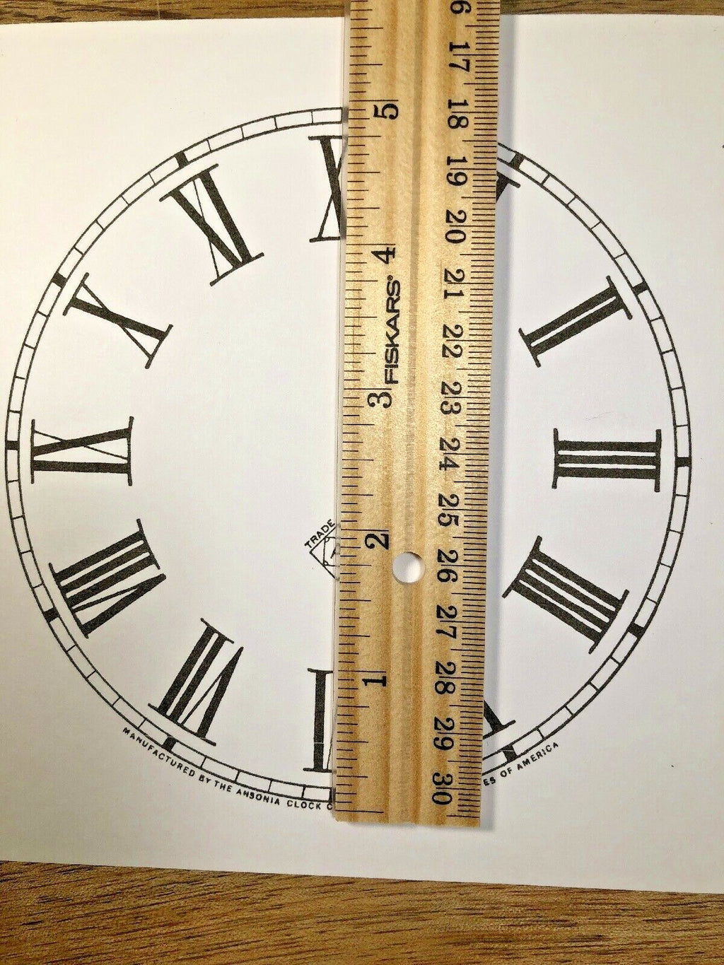 5 Inch Ansonia Clock Replacement Paper Dial             (Lot142)