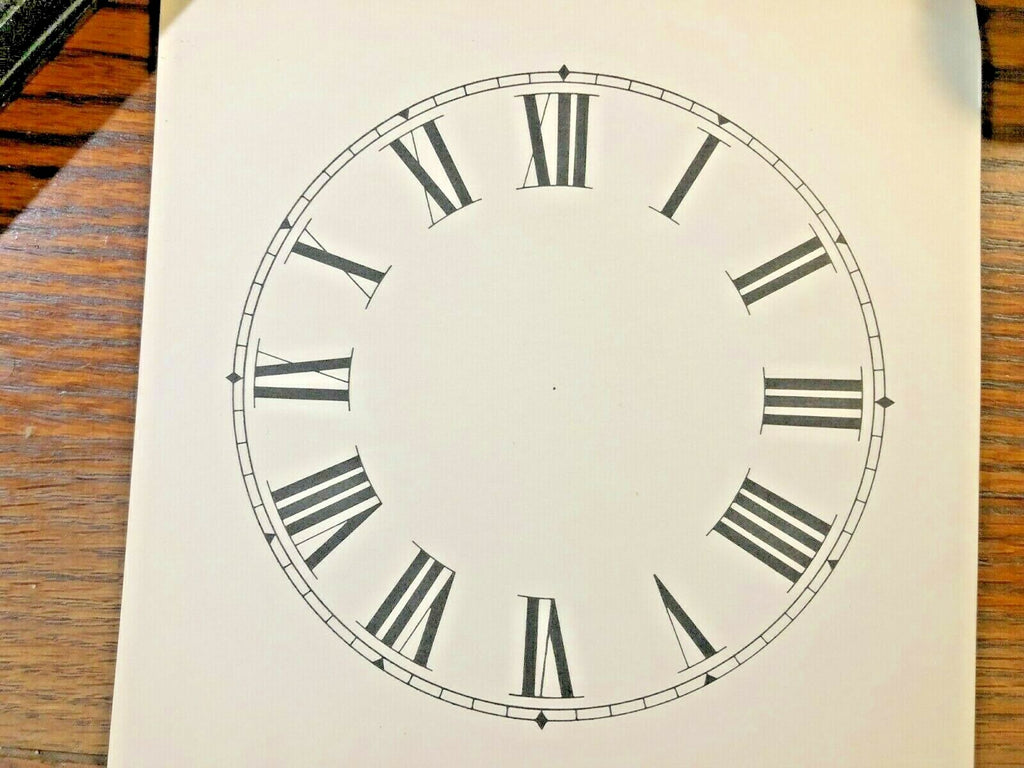 5 INCH PAPER CLOCK DIAL,  ROMAN NUMERAL (PAPER DIAL LOT 163)