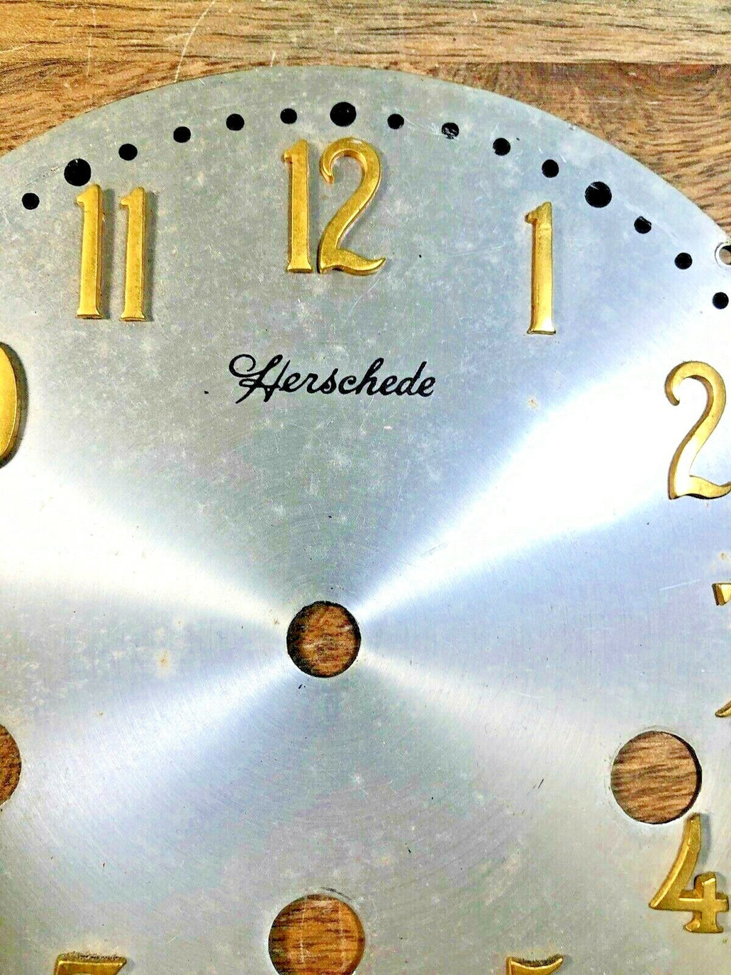 Nice Old Herschede Clock Dial Pan                (Clock Dial Lot K1512)