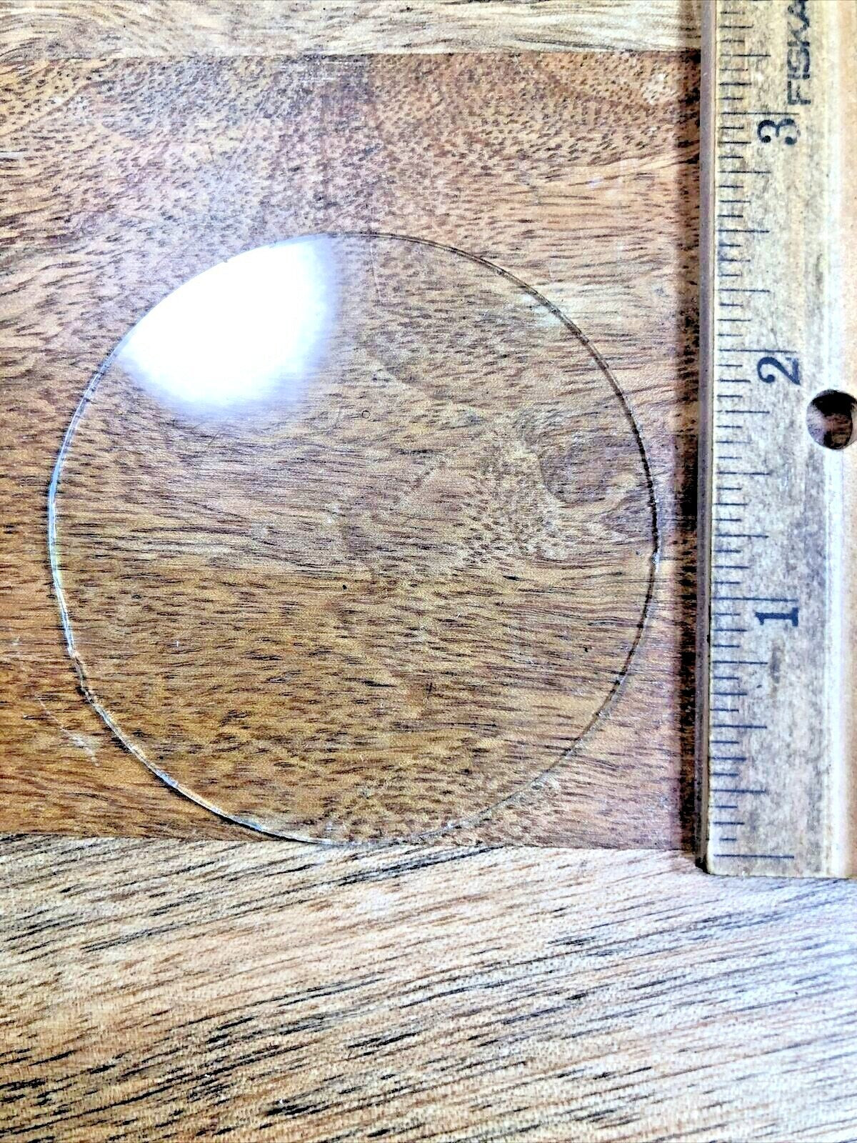 1.15mm Thick And 2.55 Inch Or 64.69mm Diameter Flat Clock Glass    (K7182)