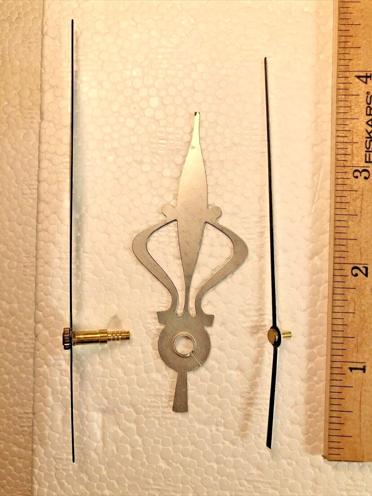 Quartz Clock Hands Set 4 3/4 Inch Minute Hand (See Desc For Arbor Size)  (K7588)