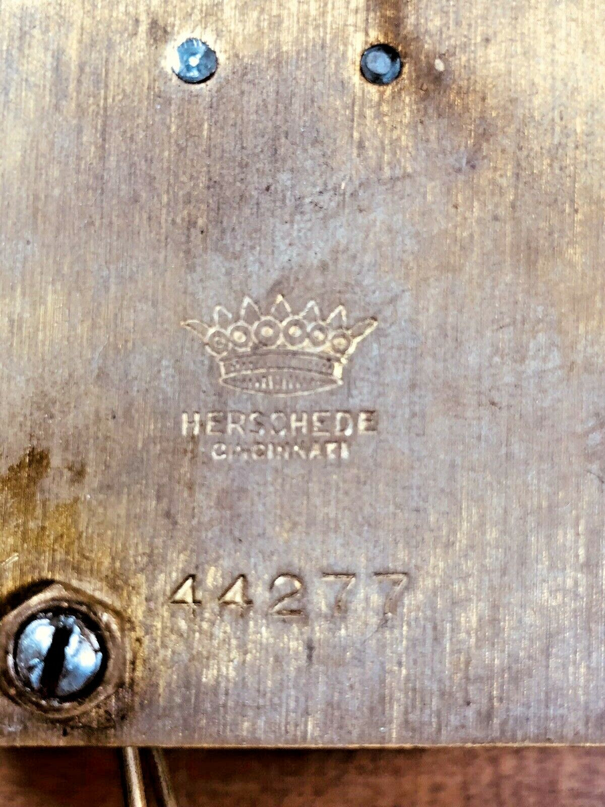 Herschede Clock Movement Strike Side 2nd Wheel (See Pics to ID Movement) (K6962