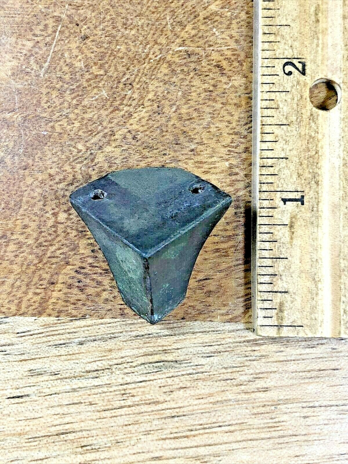 Old Black Mantel Clock Case Back Foot (K6163)