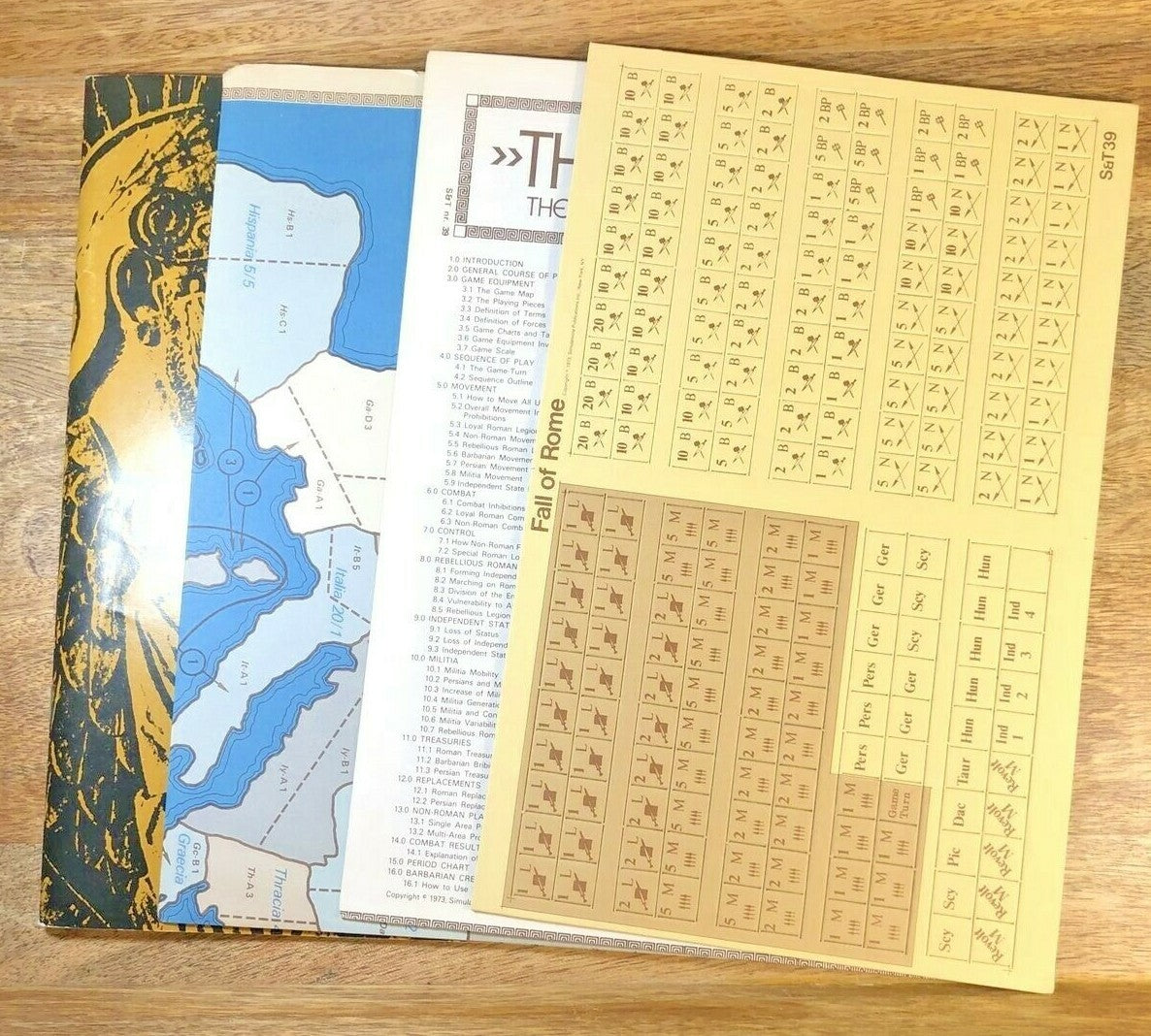 The Fall Of Rome, The Barbarian Invasion SPI Circa July 1973 (UNPUNCHED) (G5003)