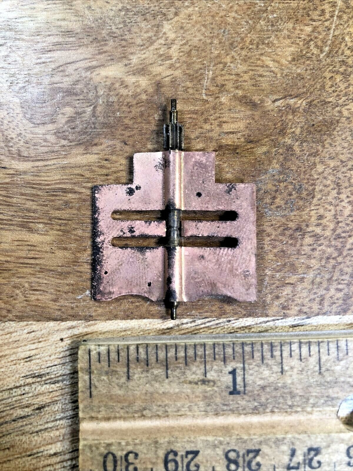 Old Solid Back Waterbury Clock Movement Fly Assembly (See Pics to ID)   (K6536)