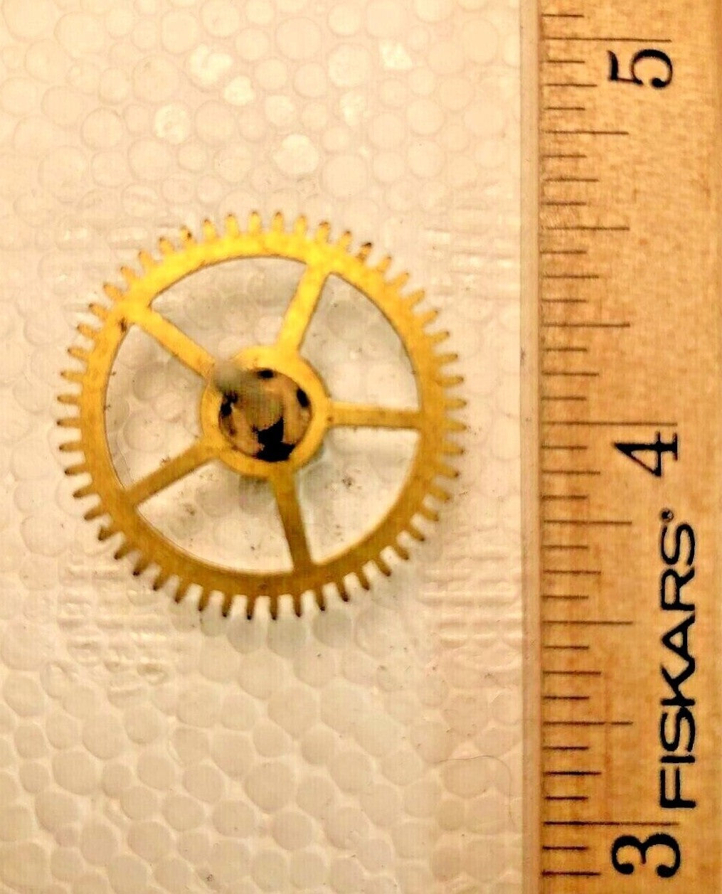 Waterbury "Marvel" Clock Movement Time Side 4th Wheel  (See Pics To ID) (K7651)