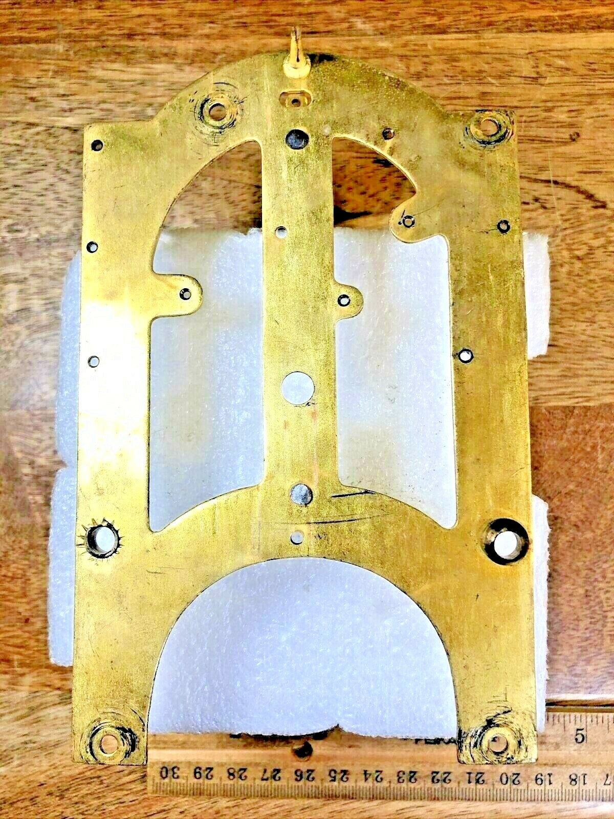 Made In Japan Clock Movement Front Plate (Pivot Holes Look Good) (K6395)