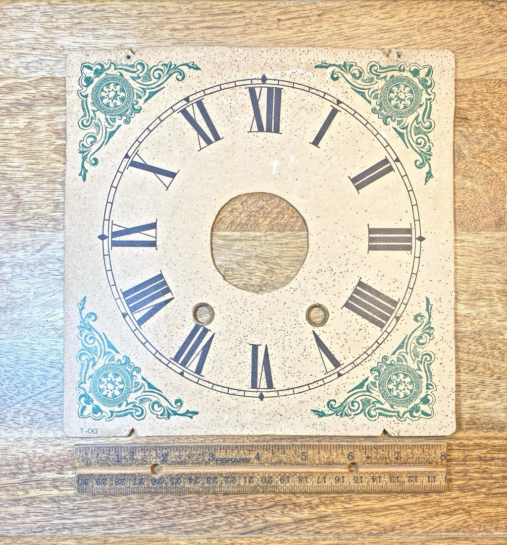 OG Clock Metal Dial Pan (8 1/2 X 8 1/2 Inches) -Vintage Clock Parts LL5379