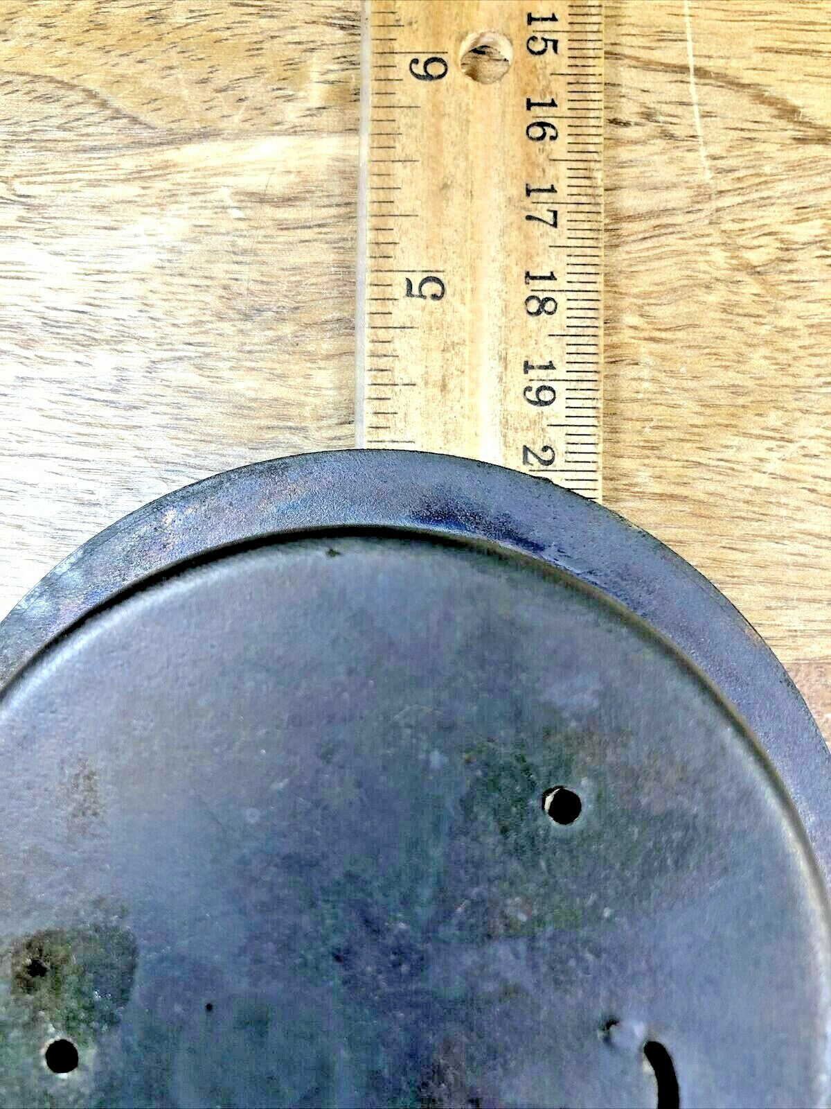 New Haven 12 Day (Time Only) Clock Back Plate 4.19 Inch or 106.54mm Dia. (K6089)