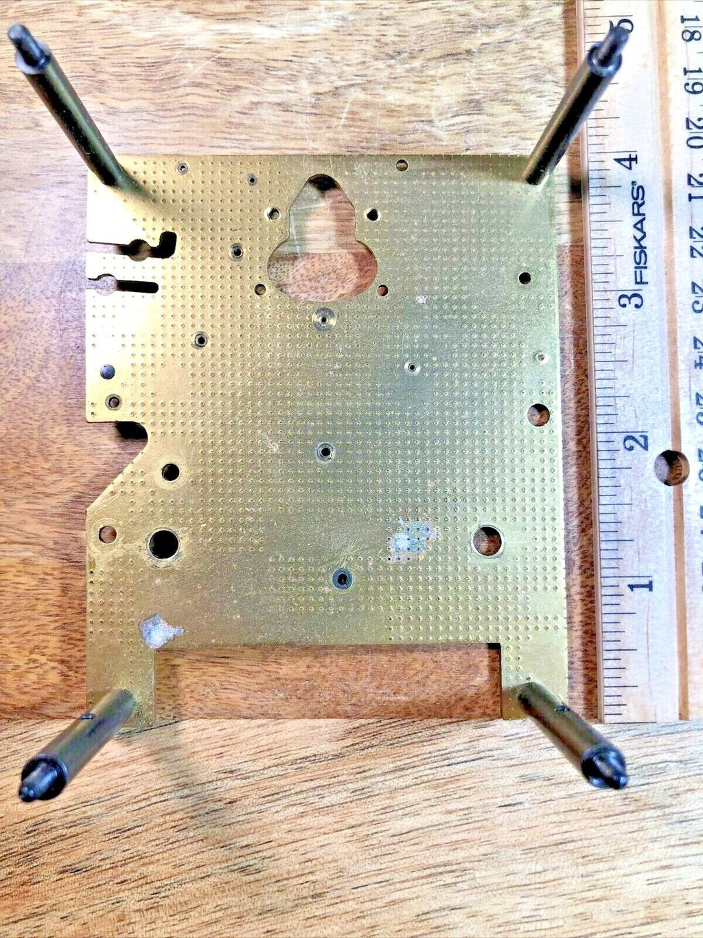 Old Urgos UW 7 Series Clock Movement Back Plate (Pivots Look Good) (K7501)
