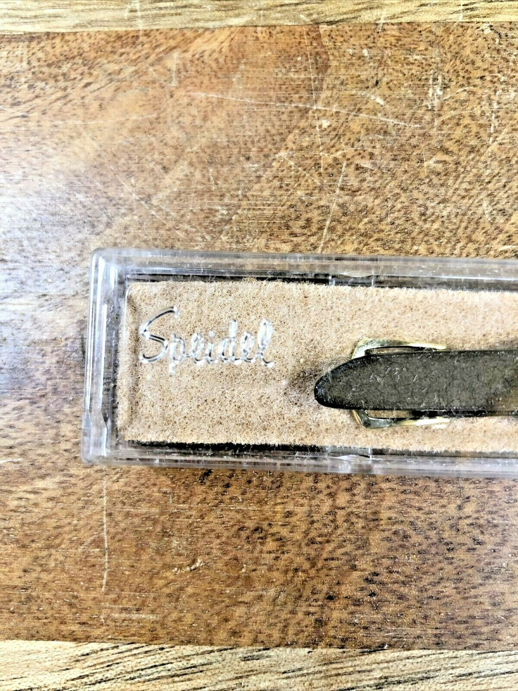 Vintage Speidel (NIB) Brown & Gold Watch Band (9.5mm or 3/8")(K6252)