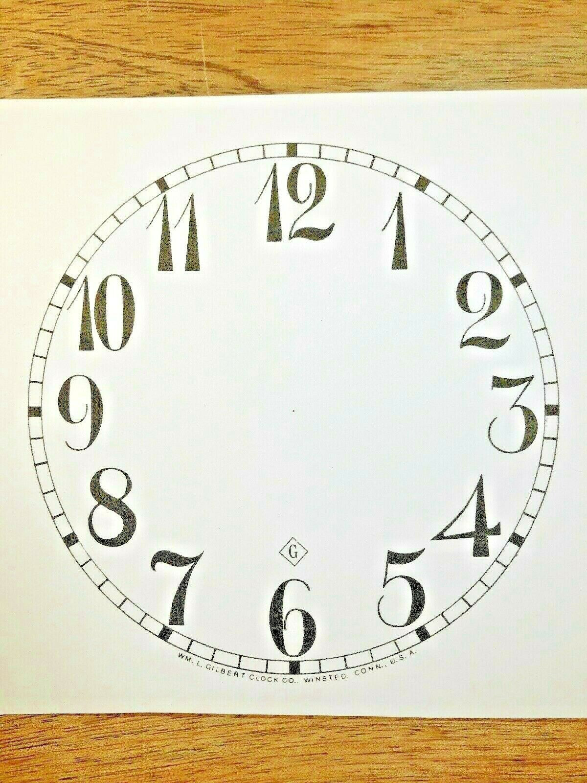 5 INCH GILBERT PAPER CLOCK REPLACEMENT DIAL, Arabic ( Lot 176)