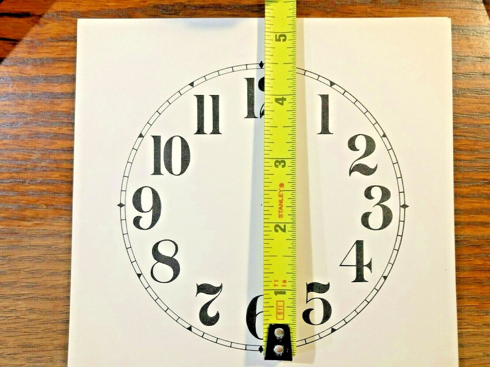 4.5 INCH PAPER CLOCK DIAL, ARABIC NUMERAL             (PAPER DIAL LOT 162)