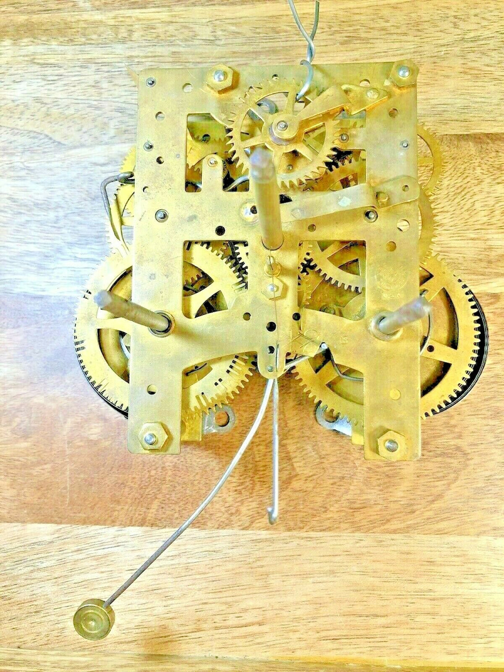 New Haven Clock Mvmt (Long Arbor) Pendulum Rod and Spring (See Pics) (K5868)