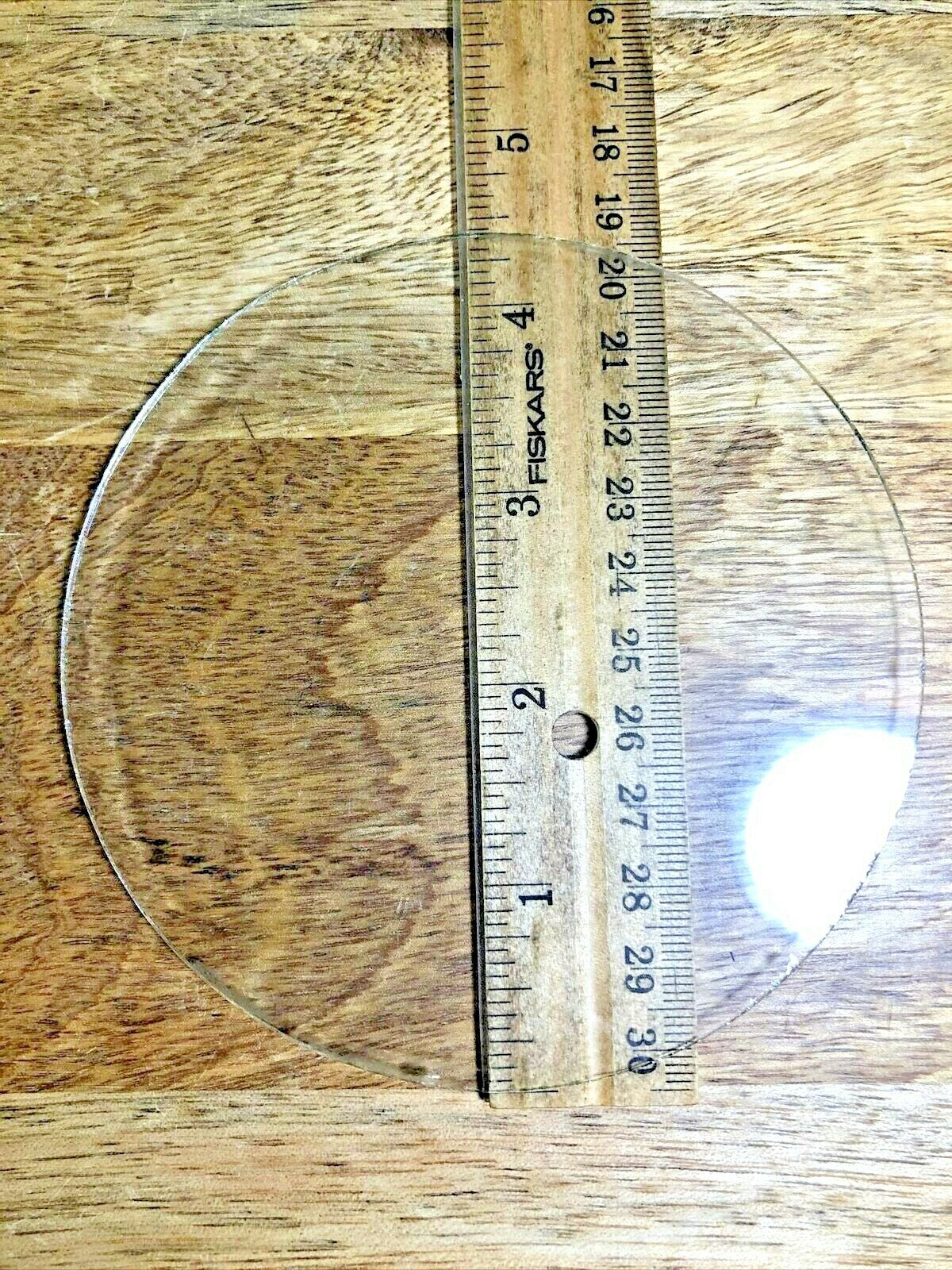4.37 Inch Diameter Flat Clock Glass  (K5753)