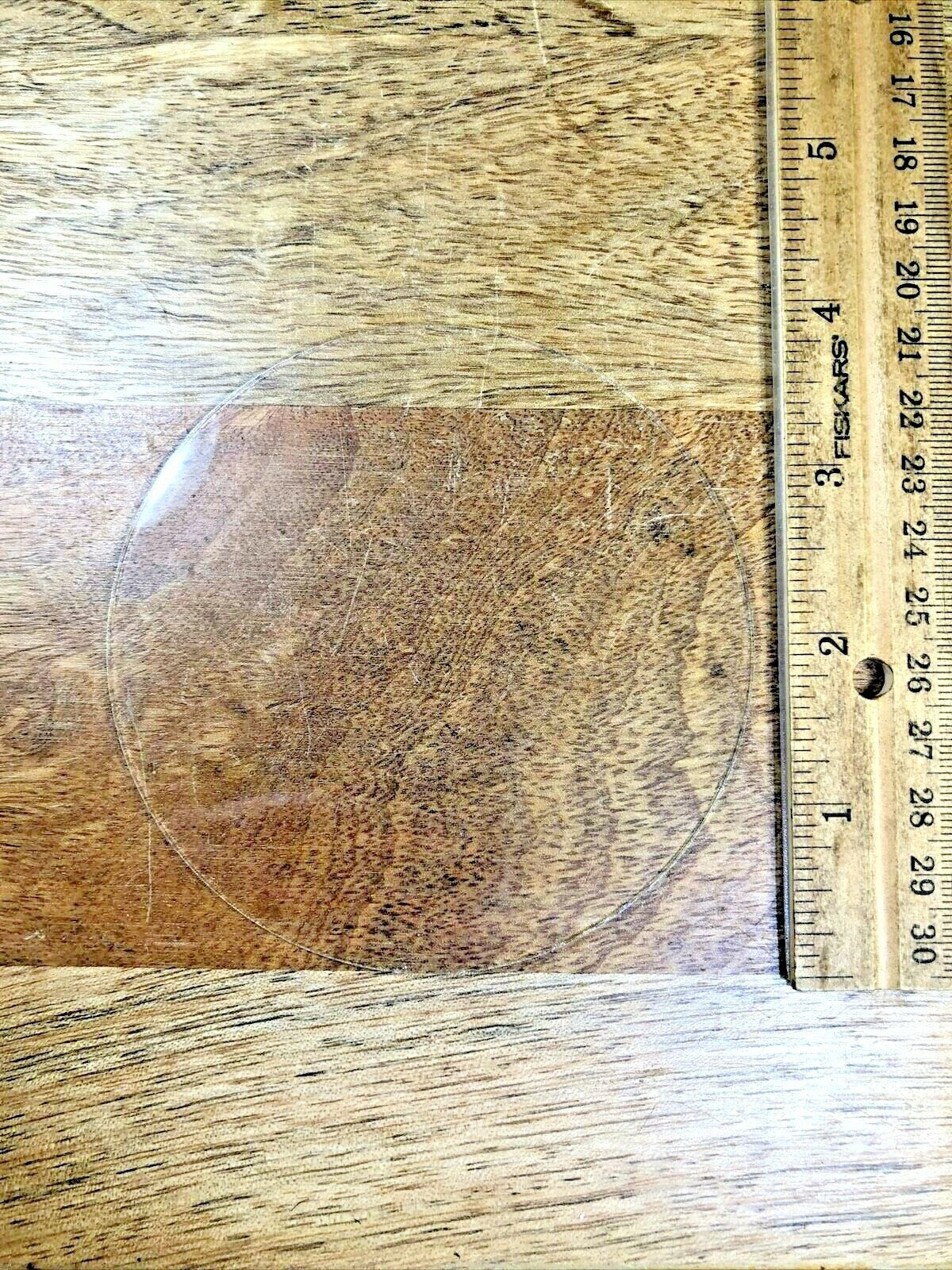 3.86 Inch or 97.98mm Diameter Flat Clock Glass (K6116)
