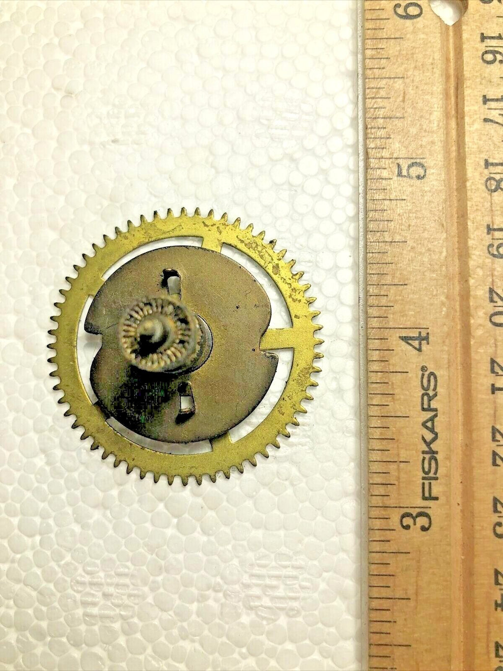 Old Sessions Clock Movement Strike Side 3rd Wheel (See Pics To ID) (K7765)