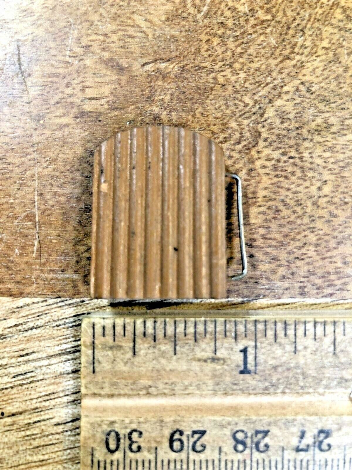 Old Wood Cuckoo Clock Door 27.01mm X 20.63mm               (K6701)