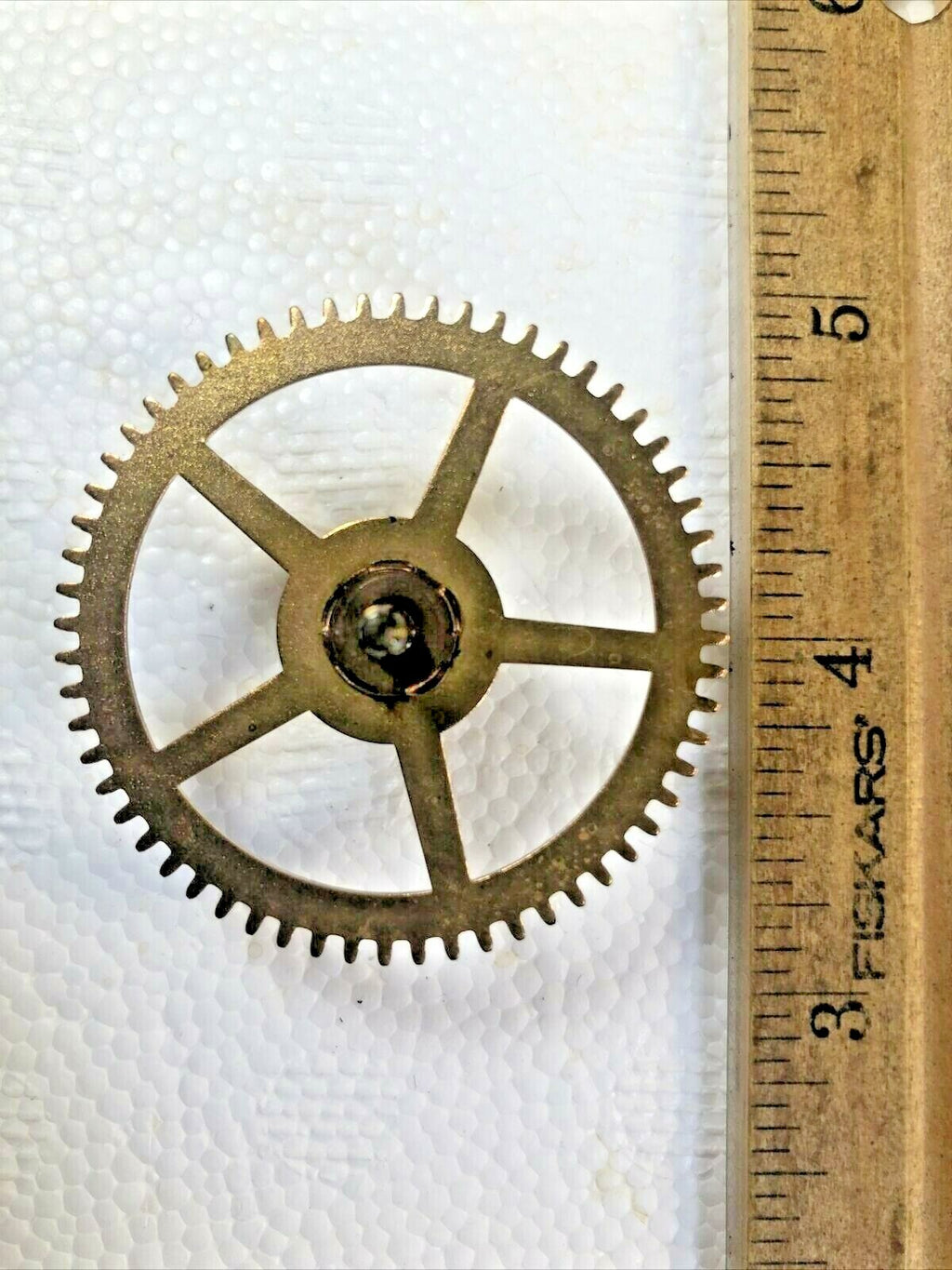 Solid Back Waterbury Clock Movement Time Side 2nd Wheel (See Pics to ID)  (K6535