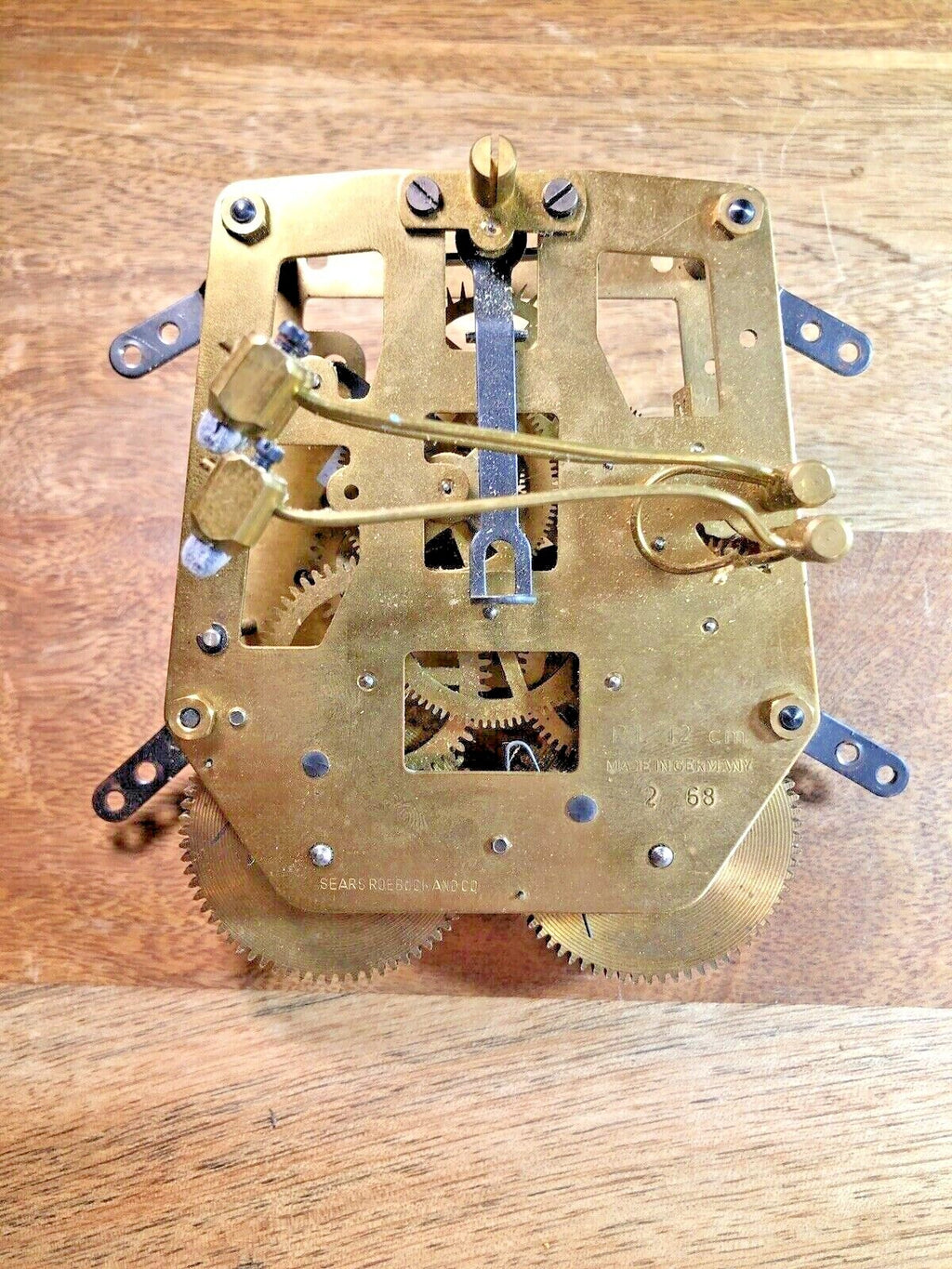 Old Jauch Clock Movement (PL 12cm) Nut (See Pics To ID Movement) (K7393)