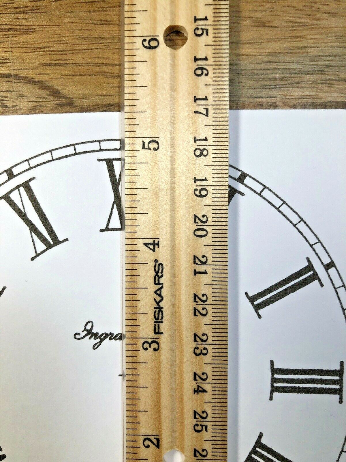 5 Inch Ingraham Clock Replacement Paper Dial             (Lot143)