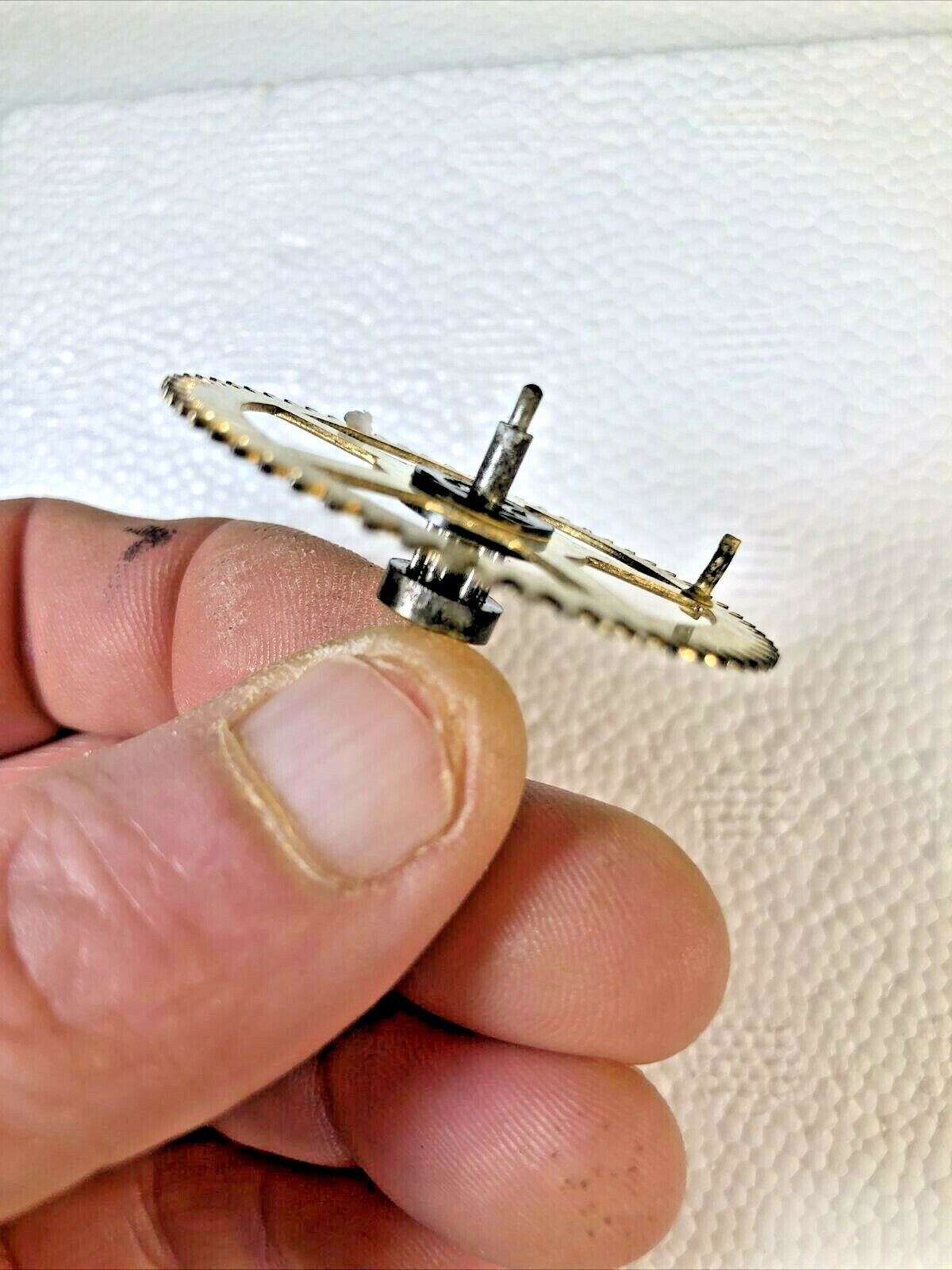 Made In Japan Clock Movement Warning Wheel (See Pics to ID Movement) (K6380)