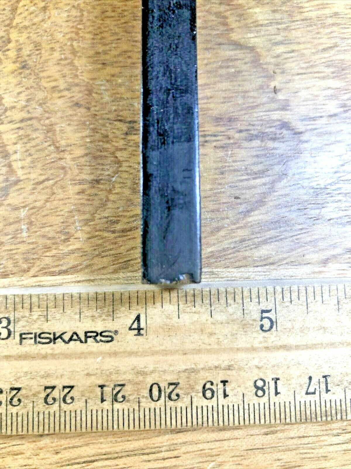 Old Square Mantel Clock Column............................. (K1893)
