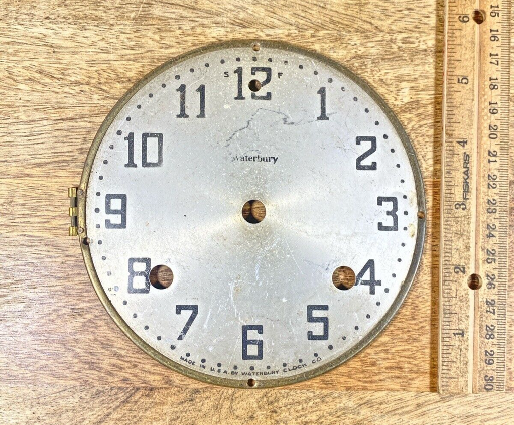 Waterbury Clock Movement Dial Pan   (K9982)