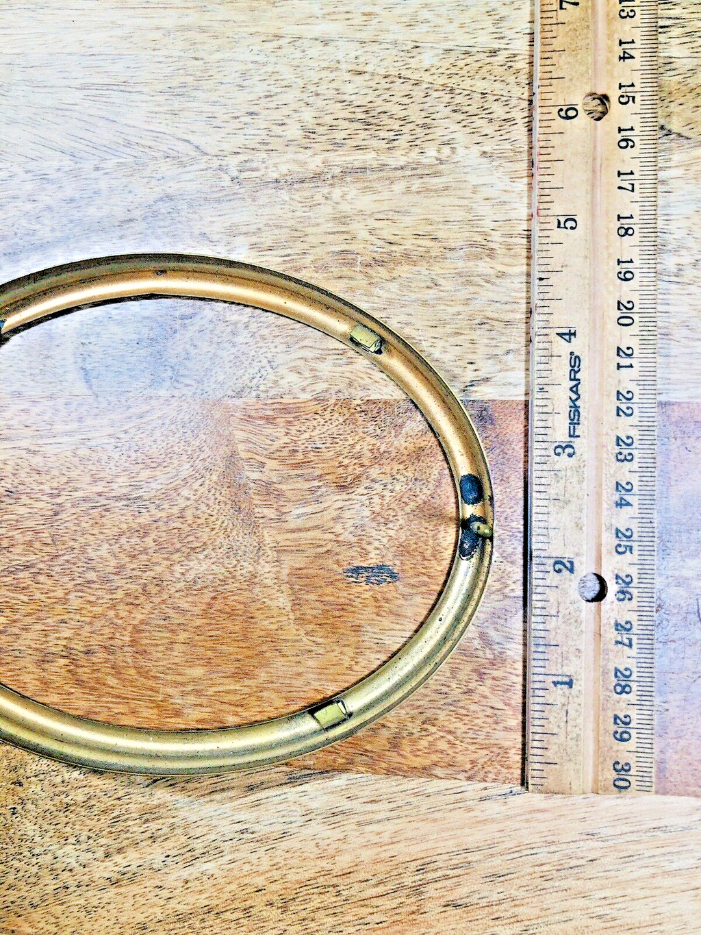 Oval Telechron Clock Dial Trim (No Glass) (6.25 X 4.69 Inches)  (K9697)