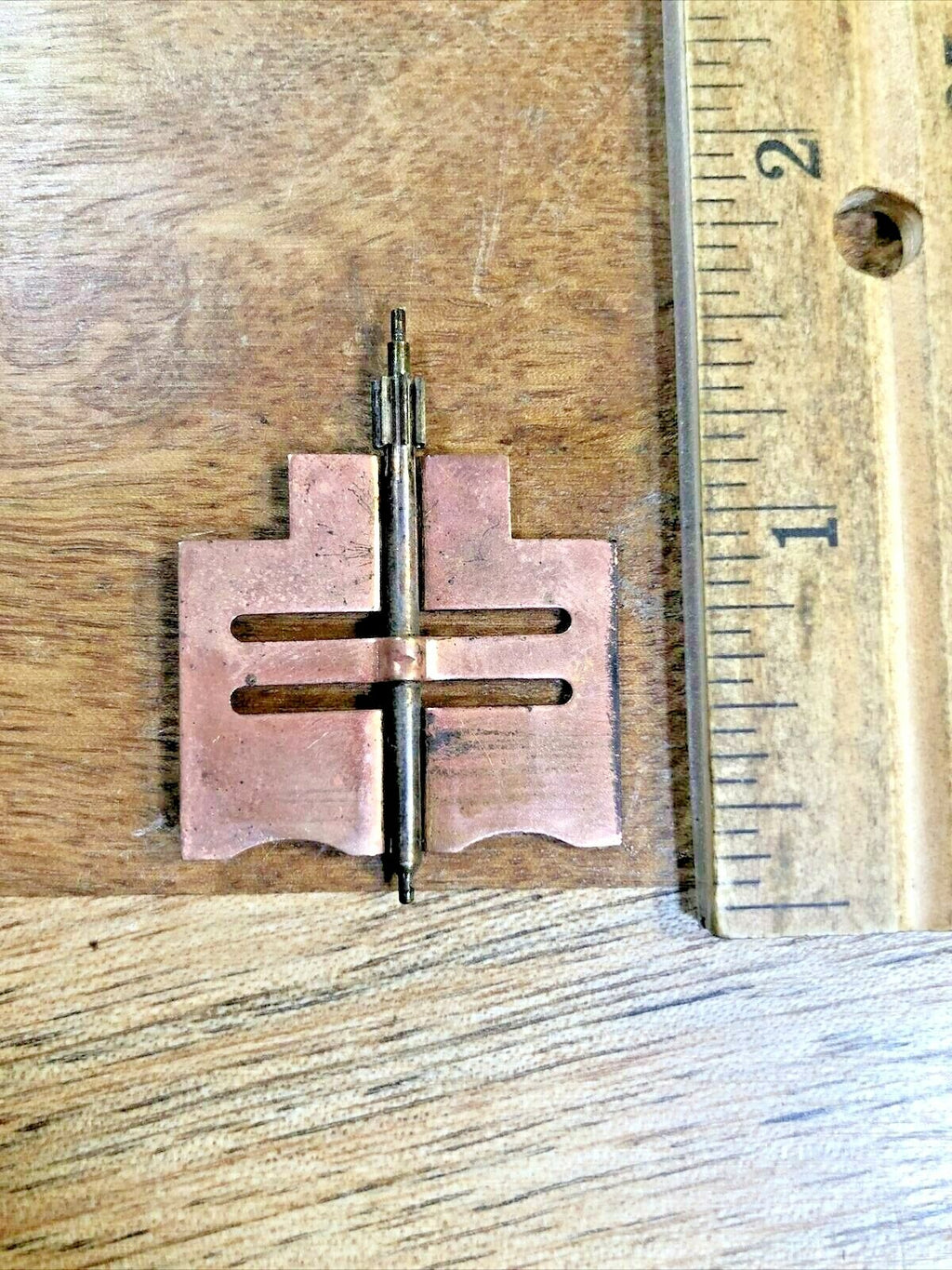 Old Solid Back Waterbury Clock Movement Fly Assembly (See Pics to ID)   (K6536)