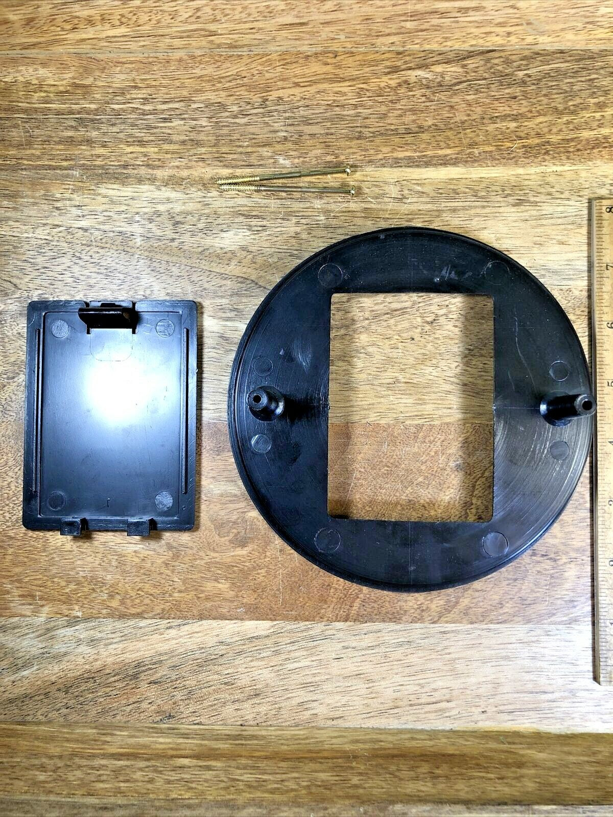 Plastic Mantel Clock Back Door For Quartz Clock Movements (K5985)