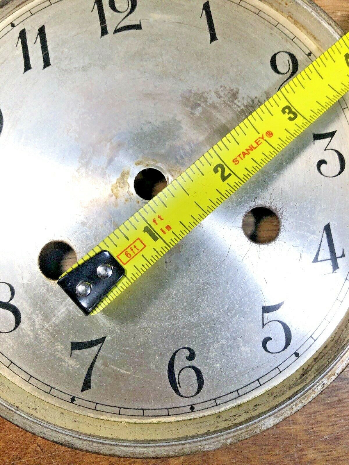Vintage Metal Clock Dial Pan 5.65 Inches Or 143.53mm Diameter    (K9508)