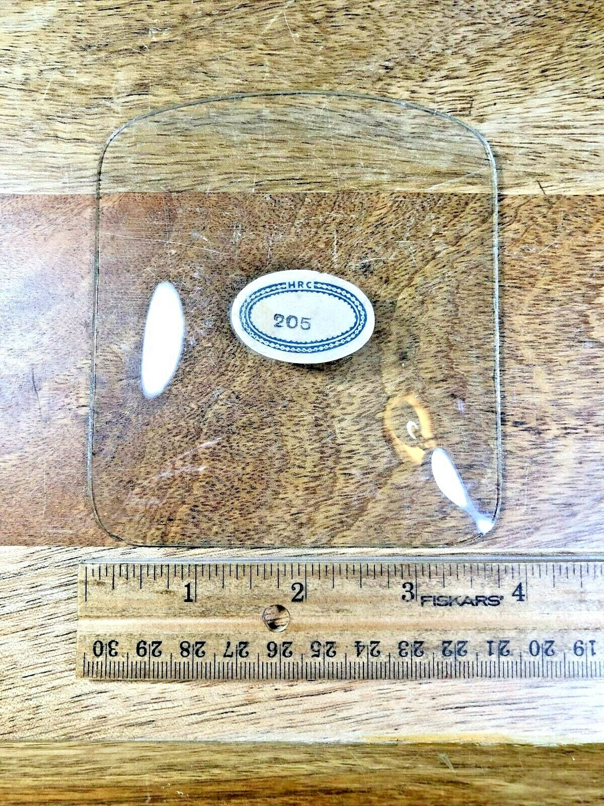 Irregular Shaped Convex Clock Glass (Stamped HRC 205) (K6243)