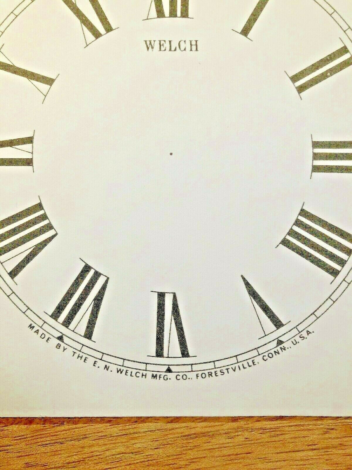 4 1/2" Welch Clock Paper Dial, Roman Numeral            (Lot 189)