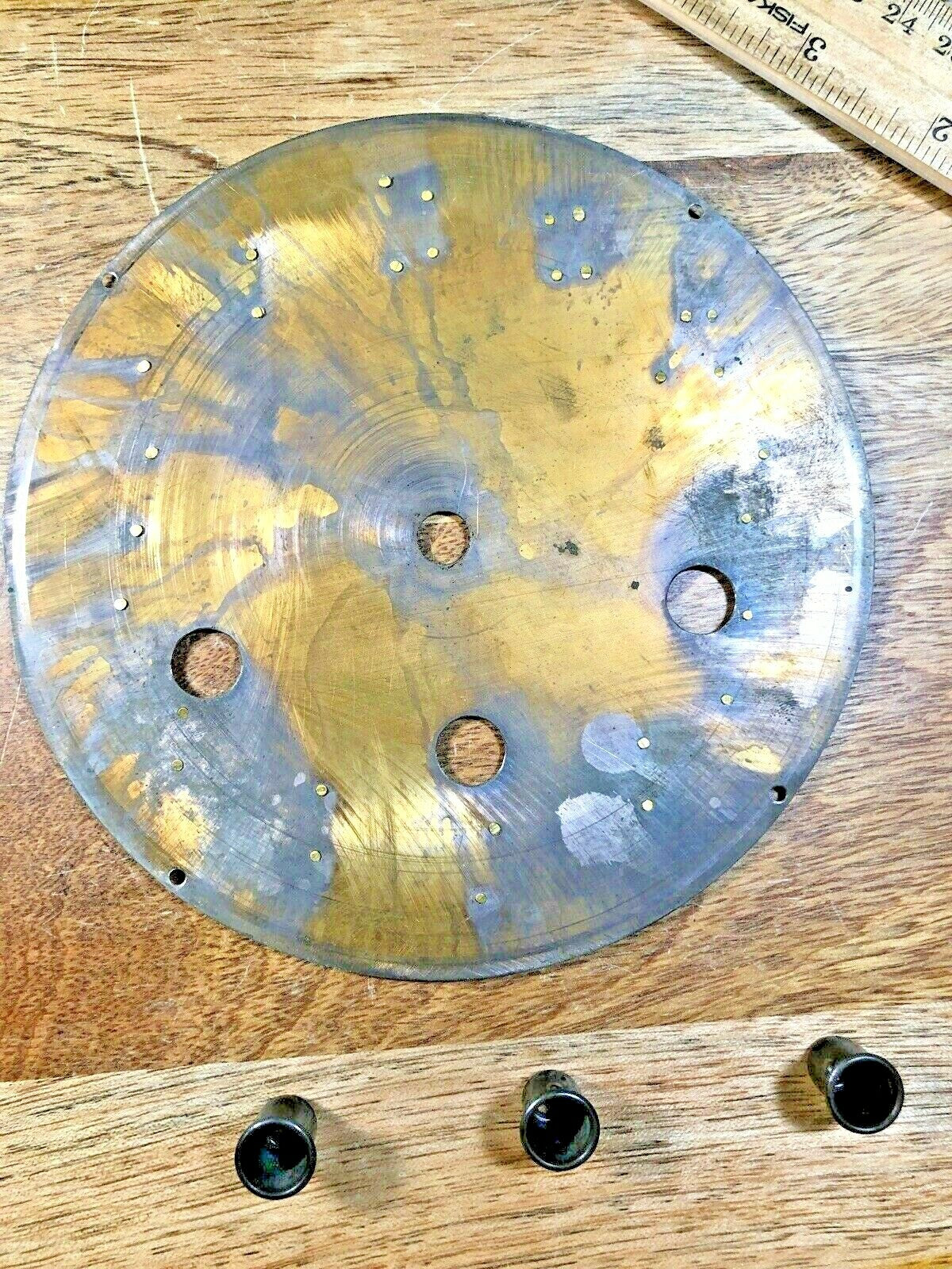 Nice Old Herschede Clock Dial Pan                (Clock Dial Lot K1512)
