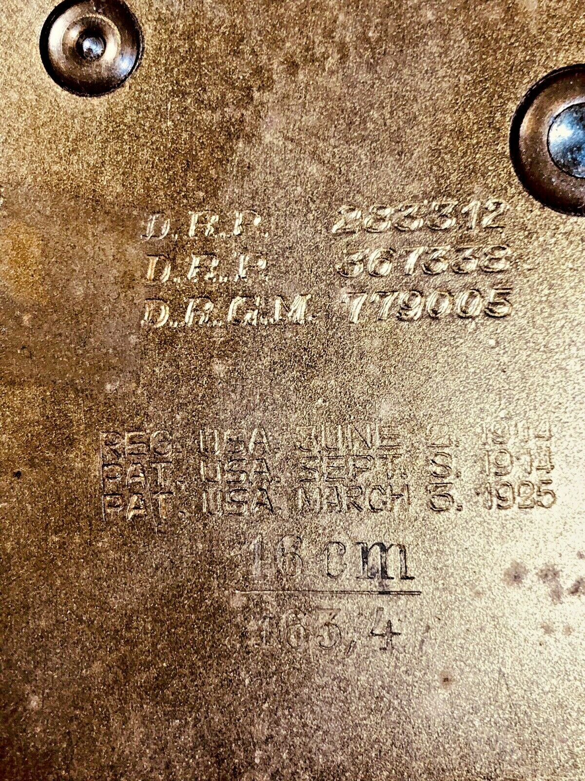 Old Kienzle Clock Movement Mounting Brackets  (See Pics To ID Mvmt)      (K6836)