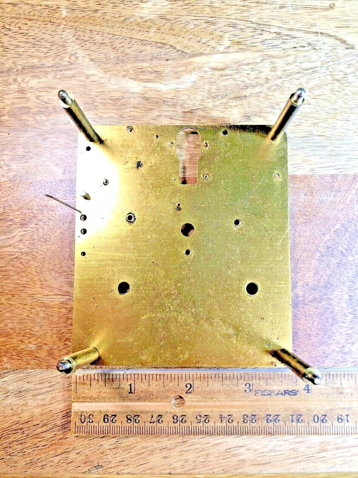 Mauthe Clock Movement (#2) Back Plate (Pivots Look Good) (K7170)