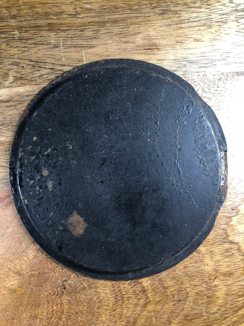 Old Mantle Clock Metal Door                            (KA717)