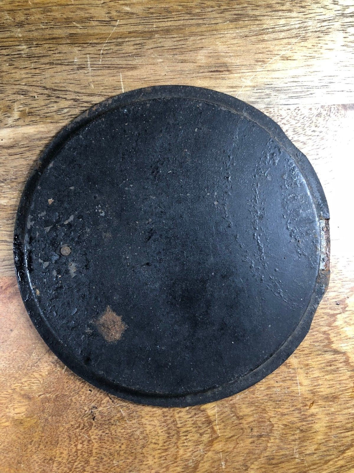 Old Mantle Clock Metal Door                            (KA717)