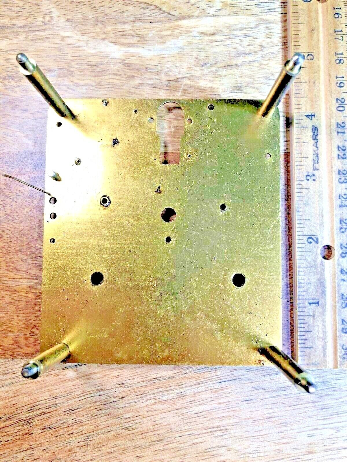Mauthe Clock Movement (#2) Back Plate (Pivots Look Good) (K7170)