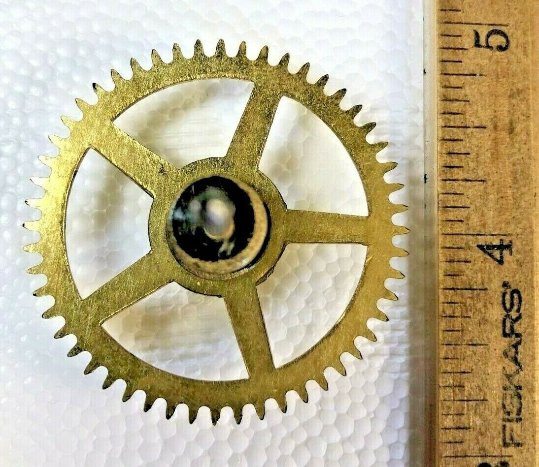 Made In Japan Clock Movement Strike Side 2nd Wheel (See Pics to ID Mvmt) (K6382)